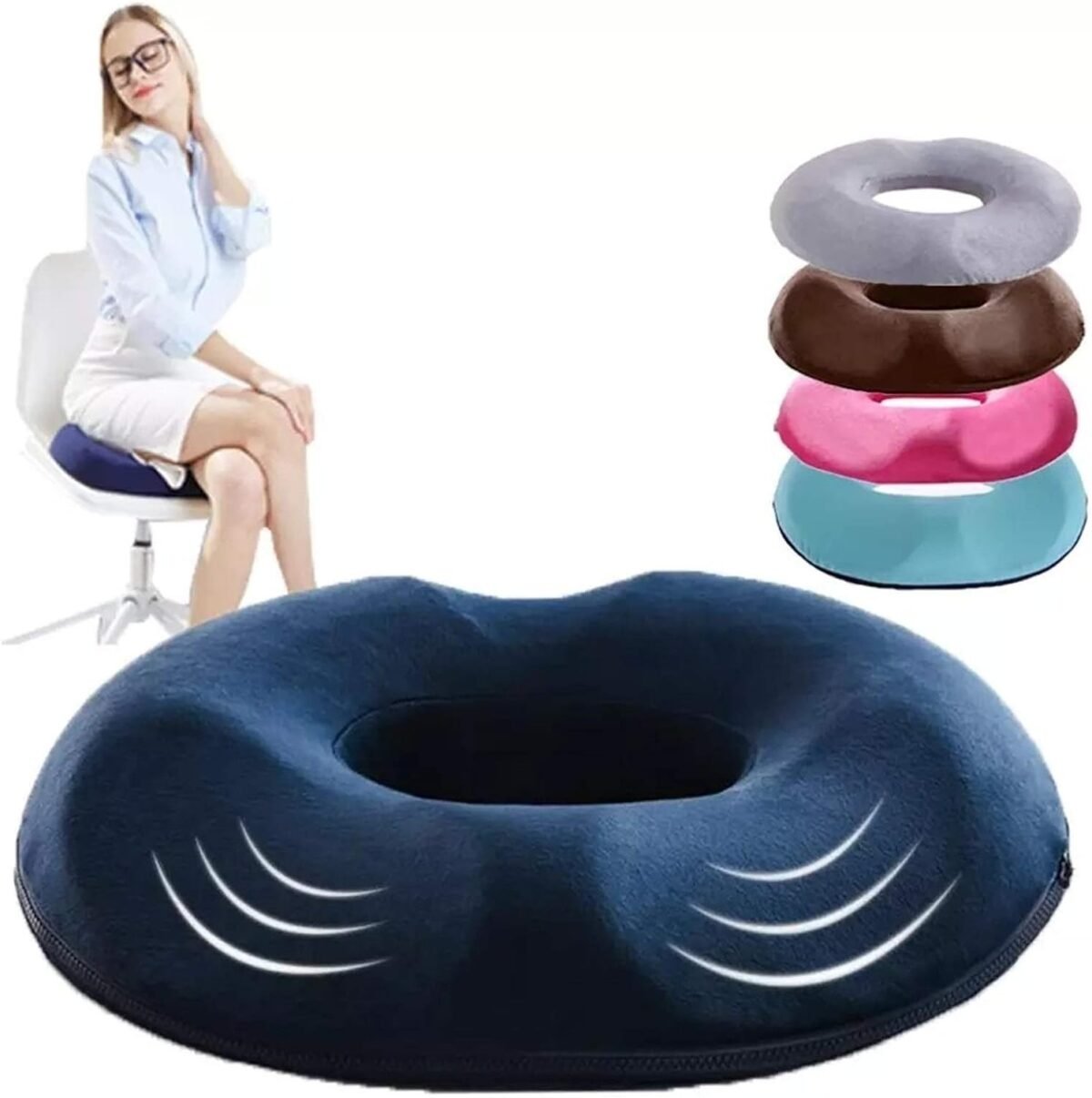 Oreiller en forme de beignet pour hémorroïdes - Ortho-feet