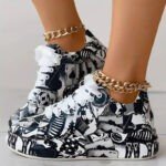 Chaussures Orthopédiques Femme avec Motif - Graffiti - Ortho-feet
