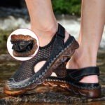 Sandales d'été en cuir orthopédique  pour hommes - Ortho-feet