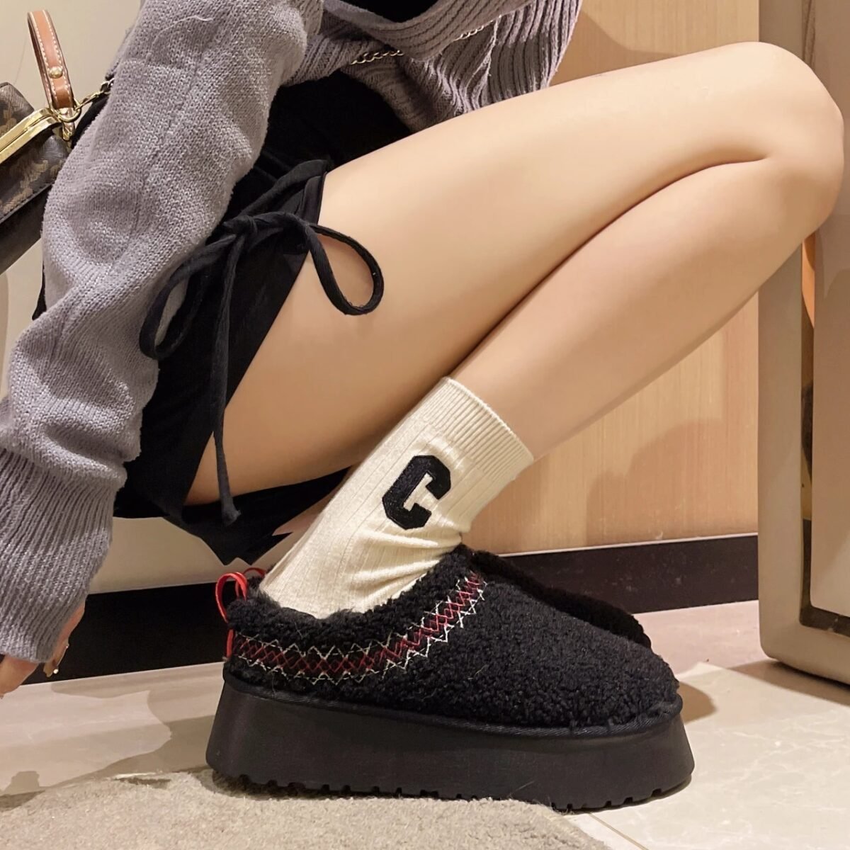 Pantoufles Orthopédiques pour Femme Laine de Mouton - Ortho-feet