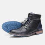 Fred - Mocassins Orthopédique Homme rétro en cuir à lacets - Ortho-feet