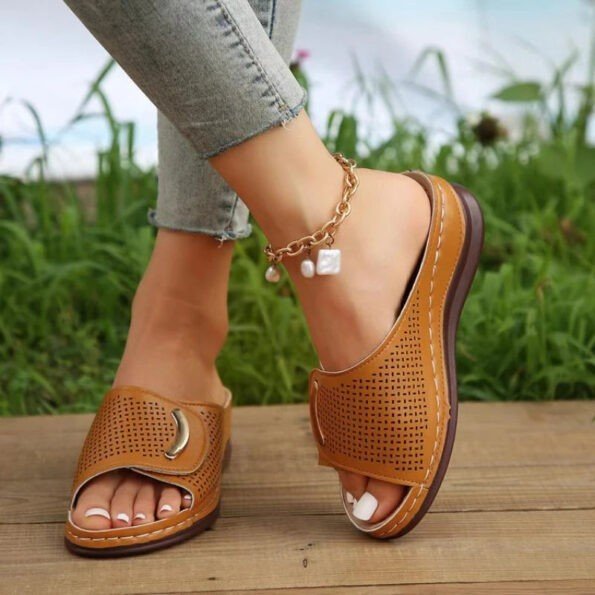 Sandale Orthopédique Femme Compensée Zeta - Ortho-feet